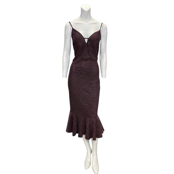 ZENOBIA Dresses & Skirts - NEW ZENOBIA metallic dress in purple/black